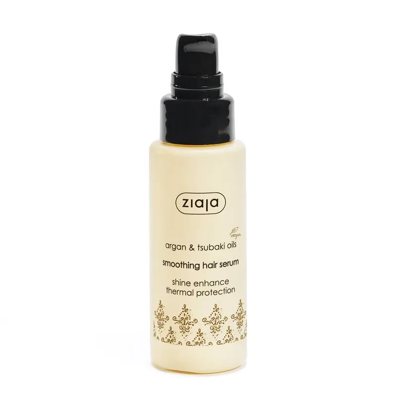 Ziaja Argan & Tsubaki Oils Smoothing Hair Serum 50ml in White - White - Size: 50ml