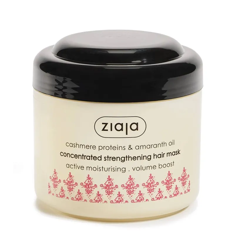 Ziaja Cashmere Proteins Concetrated Strengthening Hair Mask 200ml in Off White - Off White - Size: 200ml