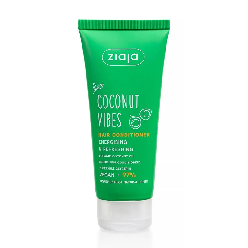 Ziaja Coconut Vibes Hair Conditioner 100ml in Bright Green - Bright Green