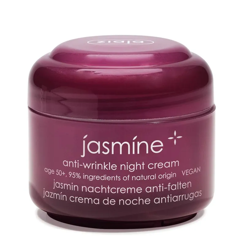 Ziaja Unisex Jasmin 50+ Anti-Wrinkle Night Cream 50ml in White White 50ml female