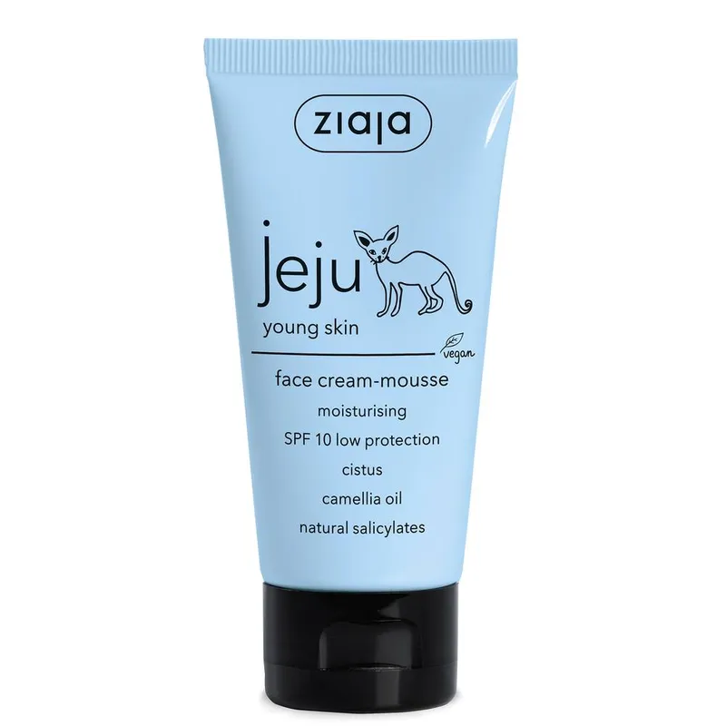 Ziaja Unisex Jeju Face Cream-Mousse 50ml in White White 50ml female