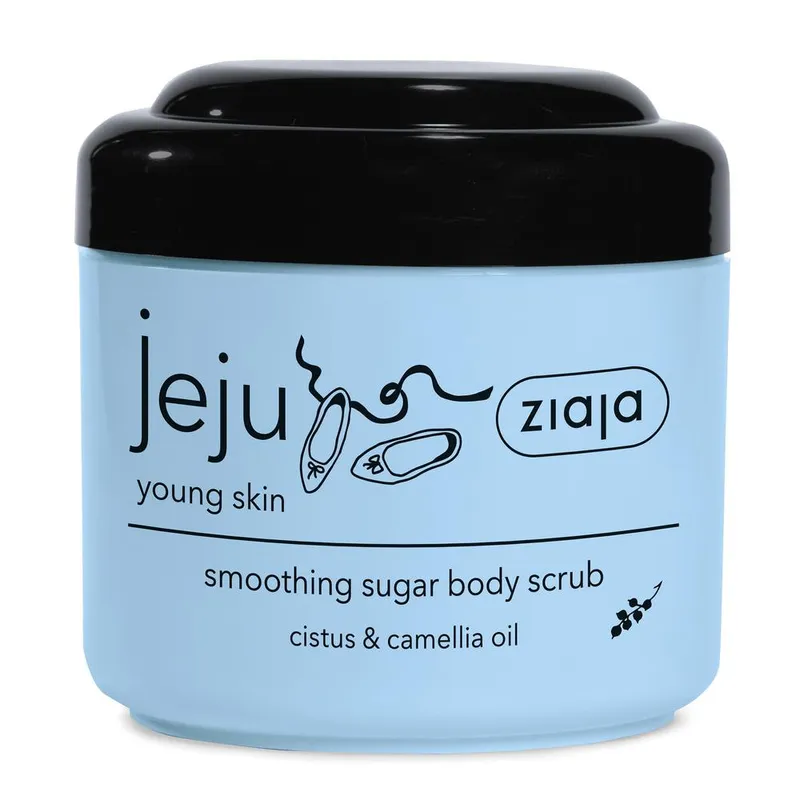 Ziaja Jeju Smoothing Sugar Body Scrub 200ml in White - White - Size: 200ml