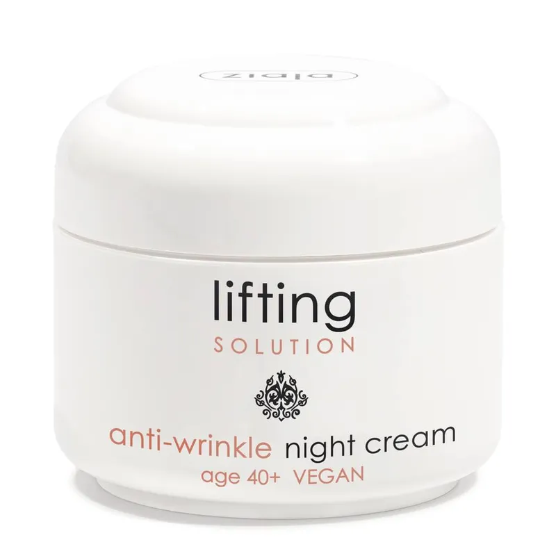 Ziaja Lifting Solution Anti-Wrinkle Night Cream 40+ 50ml in White - White