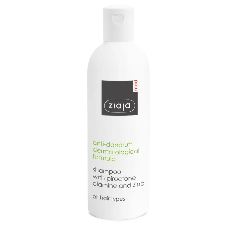 Ziaja Med Anti-Dandruff Shampoo With Piroctone Olamine & Zinc 300ml in White - White