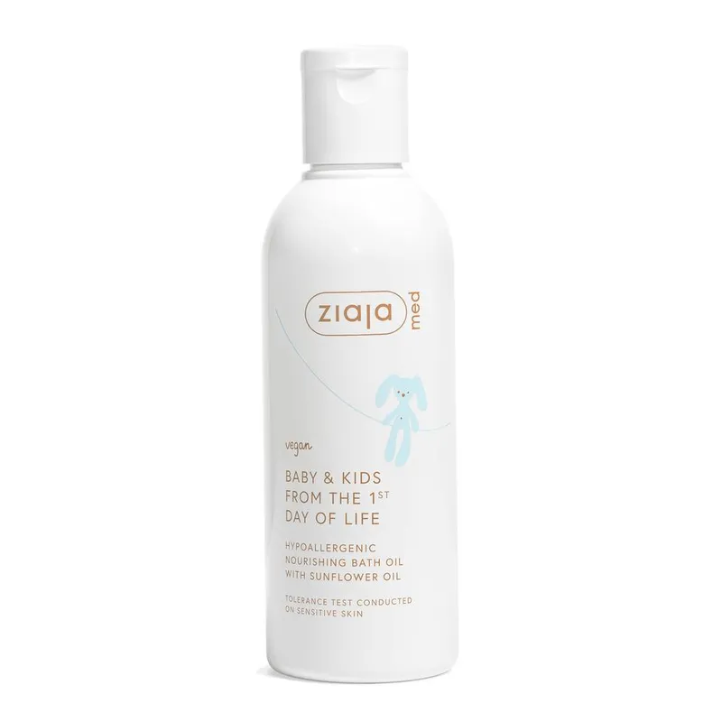 Ziaja Unisex Med Baby & Kids Nourishing Bath Oil 200 ml in White Size: 200ml White female