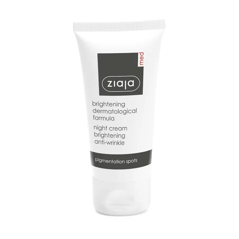 Ziaja Med Brightening Anti-Wrinkle Night Cream 50ml in White - White - Size: 50ml