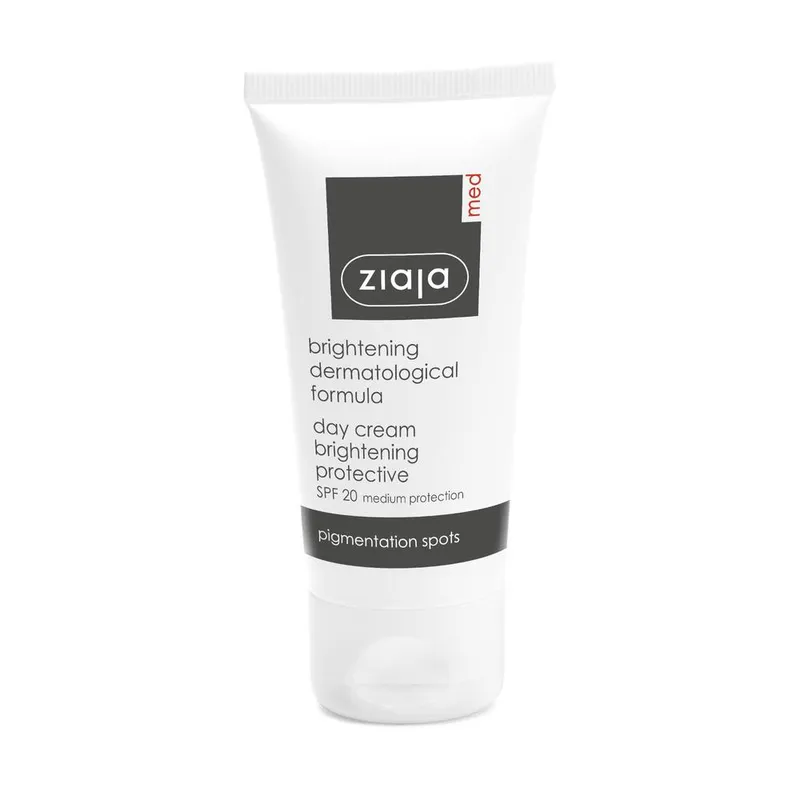 Ziaja Med Brightening Protective Day Cream Spf 20 50ml in White White 50ml