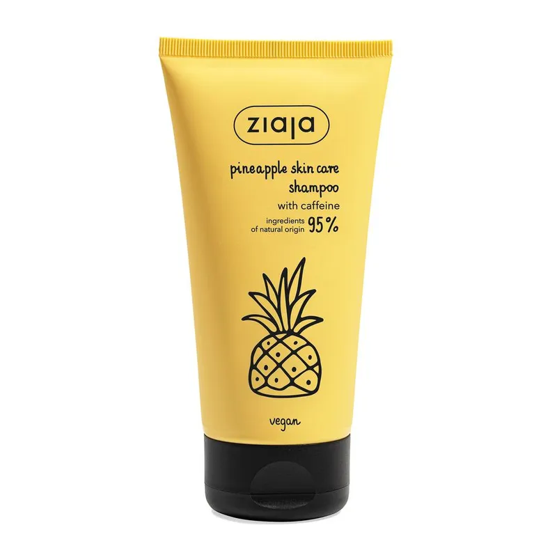 Ziaja Pineapple Shampoo With Caffeine 160ml in Yellow Yellow