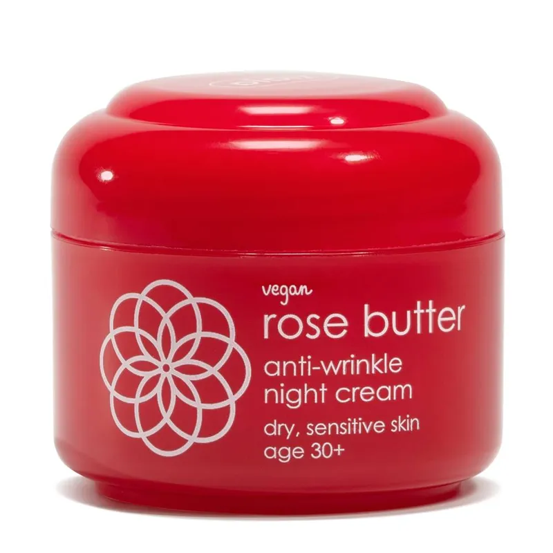 Ziaja Rose Butter Anti-Wrinkle Night Cream 50ml in White - White