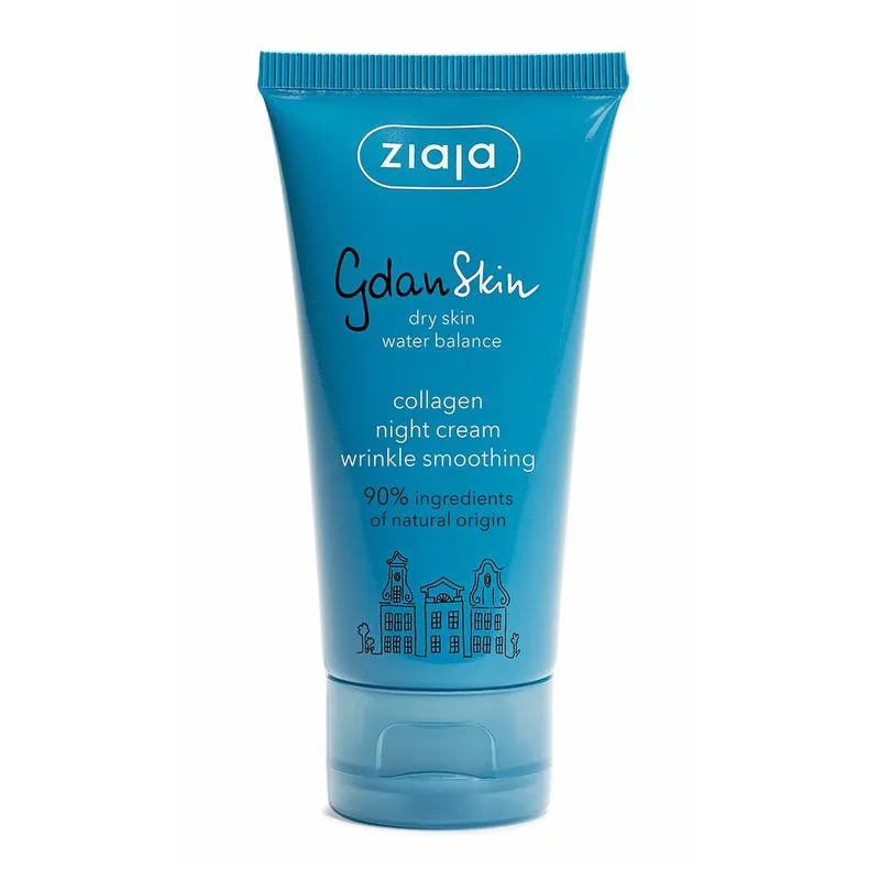 Ziaja Unisex Gdanskin Collagen Night Cream 50ml in White White 50ml female