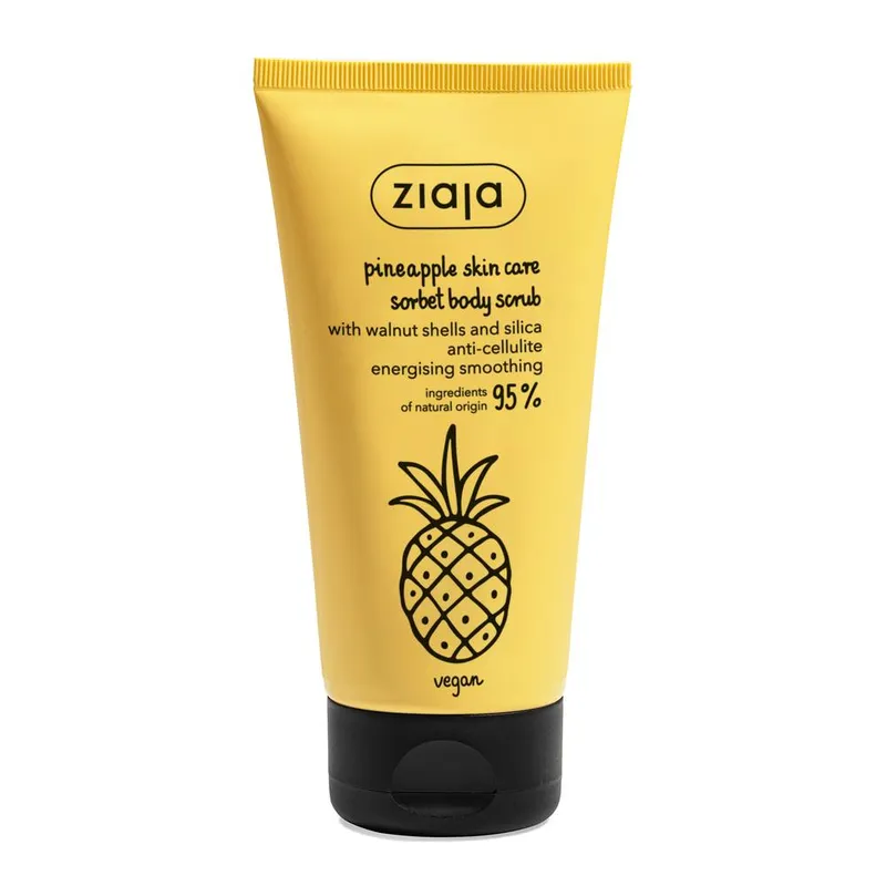 Ziaja Pineapple Sorbet Body Scrub 160ml in White - White - Size: One Size