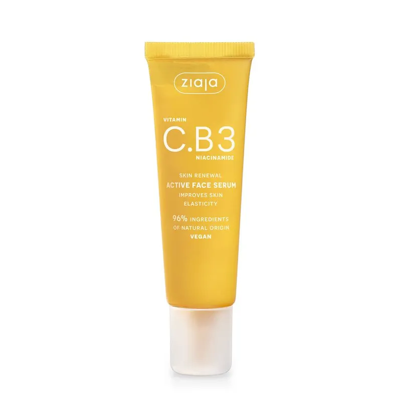 Ziaja Vitamin C.B3 Niacinamide Active Face Serum 30ml in White - White