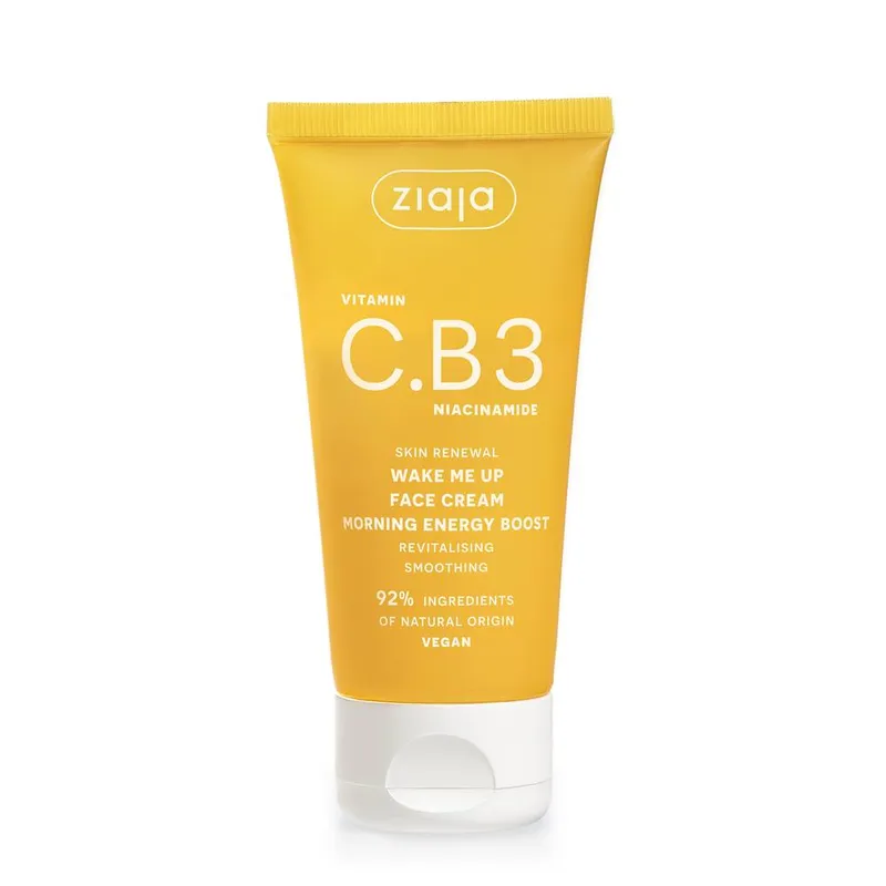 Ziaja Vitamin C.B3 Niacinamide Wake Me up Face Cream 50ml in White - White