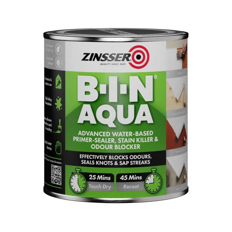 ZN7440001A1 b-i-n Aqua Primer Sealer Blocker 5 Litre ZINBINA5L - Zinsser