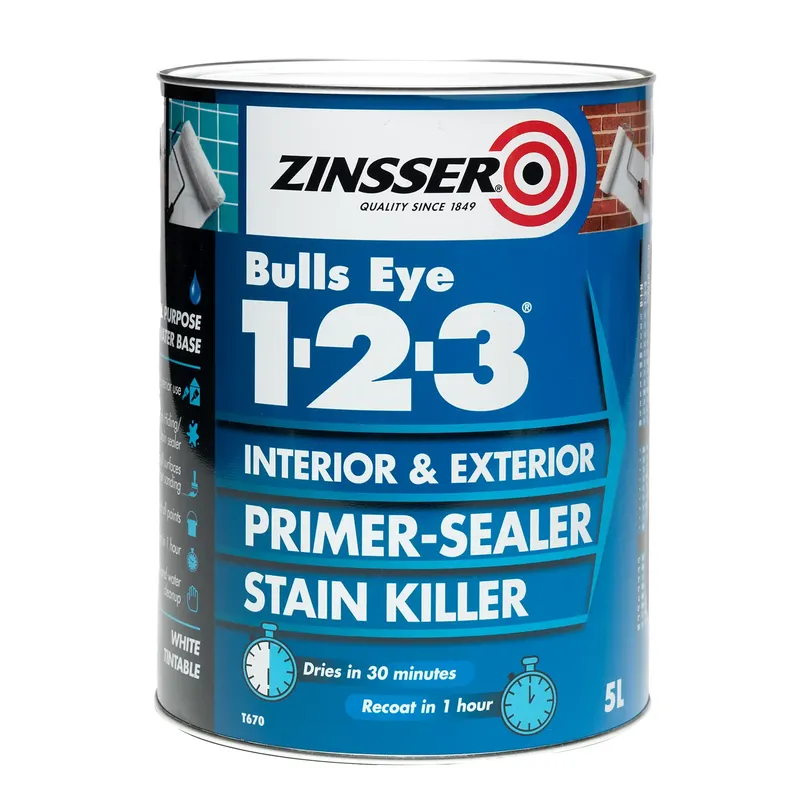 Zinsser Bulls Eye 1-2-3, Grey 1L