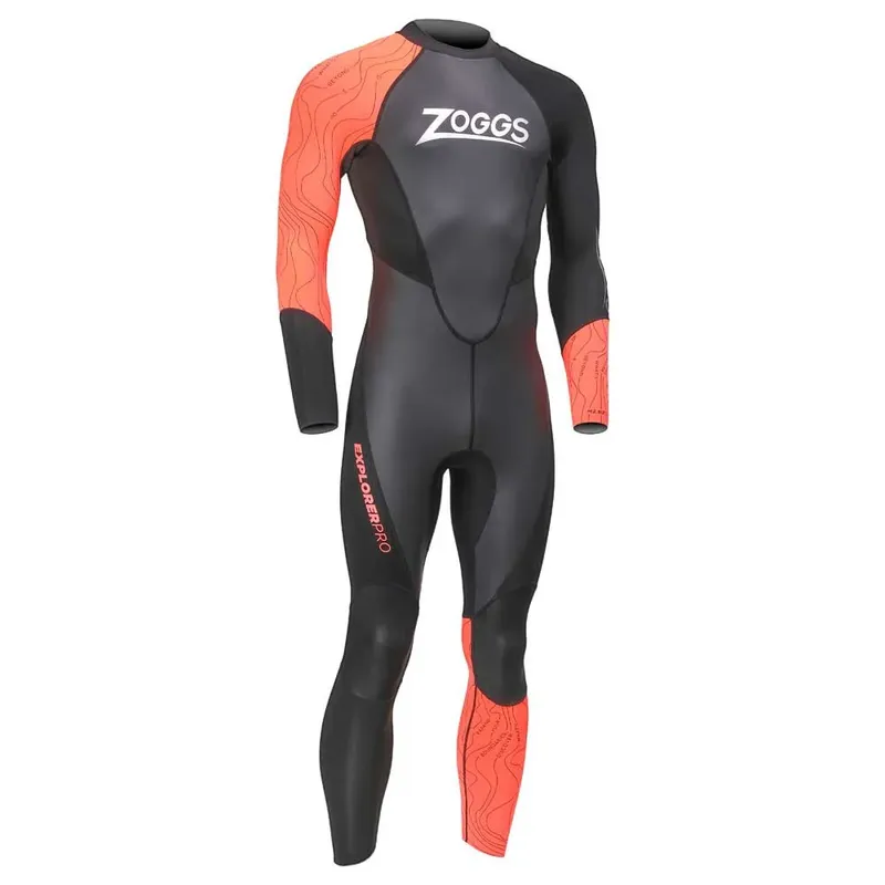 Zoggs Explorer Pro Long Sleeve Neoprene Wetsuit Black / Red 4XL Men