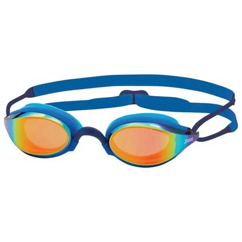 Zoggs Fusion Air Titanium Swimming Goggles Blue Blue-Mirrored Orange One Size Men,Women
