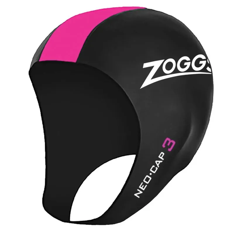 Zoggs Neoprene Cap Black / Pink S-M unisex