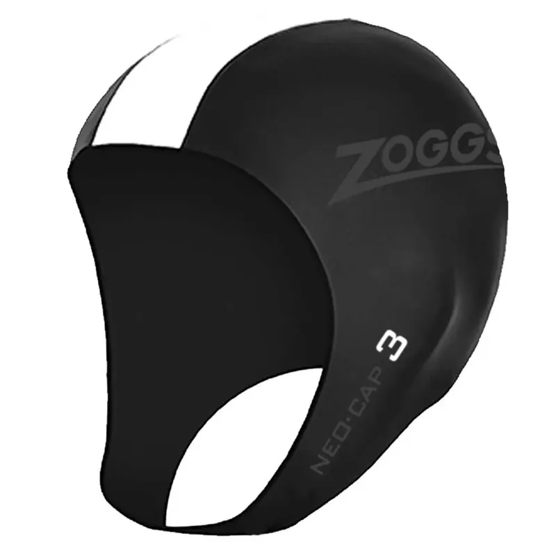 Zoggs Neoprene Cap Black / White S-M unisex