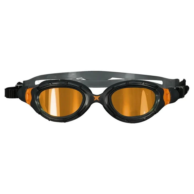 Zoggs Predator Flex Titanium Swimming Goggles Grey Black Regular Men,Women