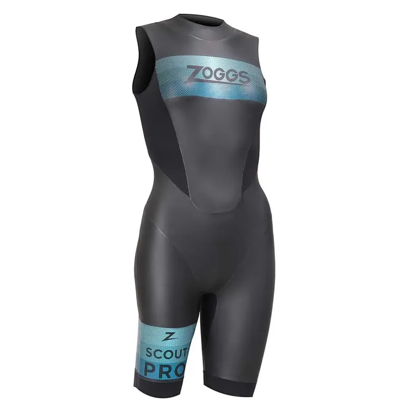 Zoggs Scout Pro Sleeveless Shorty Black / Blue XS Women