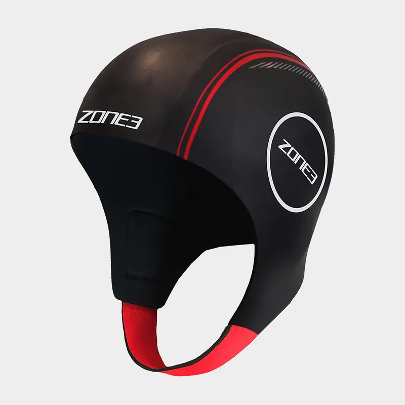 Zone 3 Neoprene Swim Cap, Black M