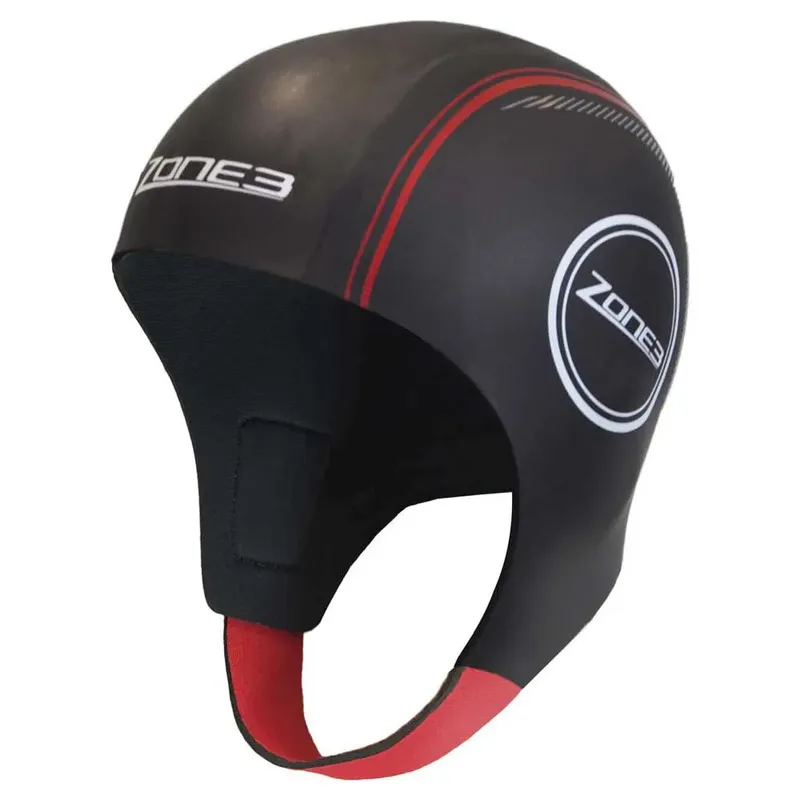 Zone3 Na18unsc108 Neoprene Cap Black / Red XS unisex