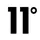 11 Degrees logo